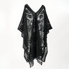 Tunique robe courte en dentelle de style paréo